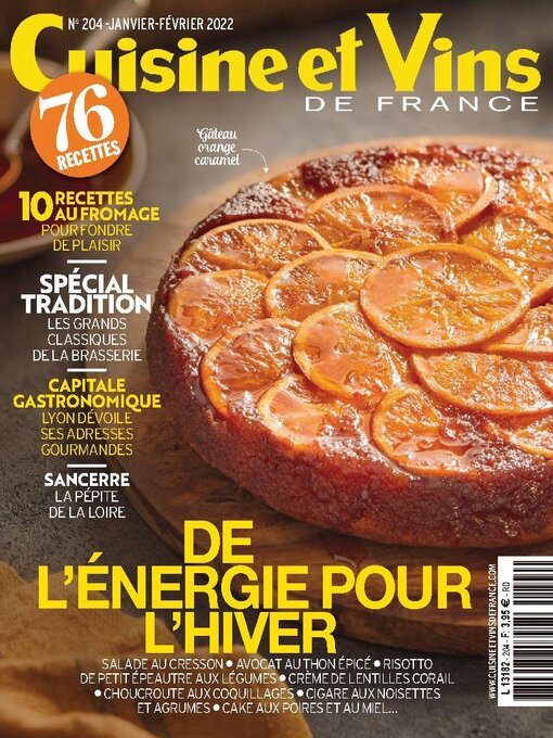 Cover image for Cuisine et Vins de France: No. 204